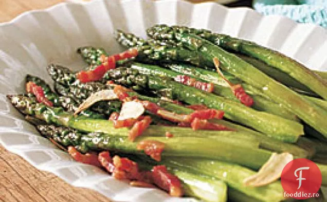 Asparagus saut cu Pancetta