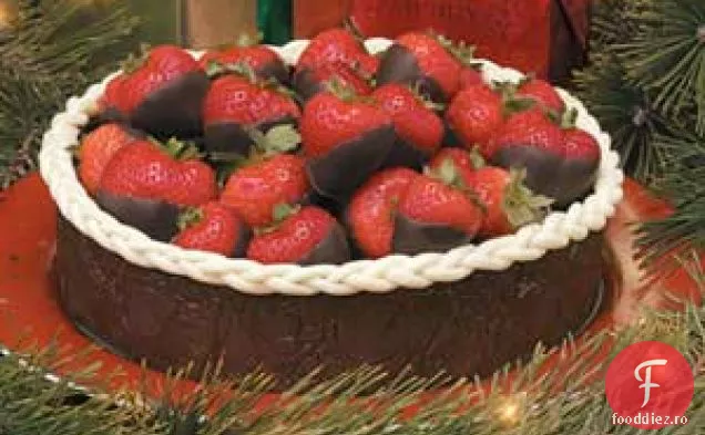 Recipient De Ciocolată Umplut Cu Fructe