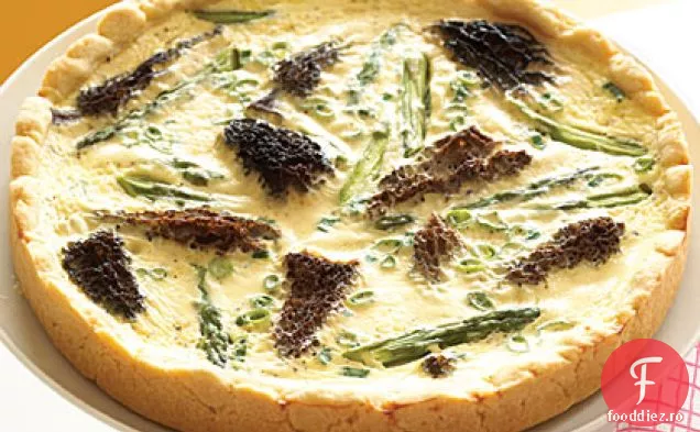 Quiche de sparanghel și Morel
