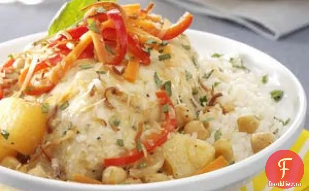 Pui Cu Curry De Ananas