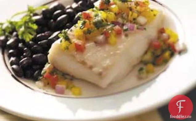 Halibut cu Salsa de legume