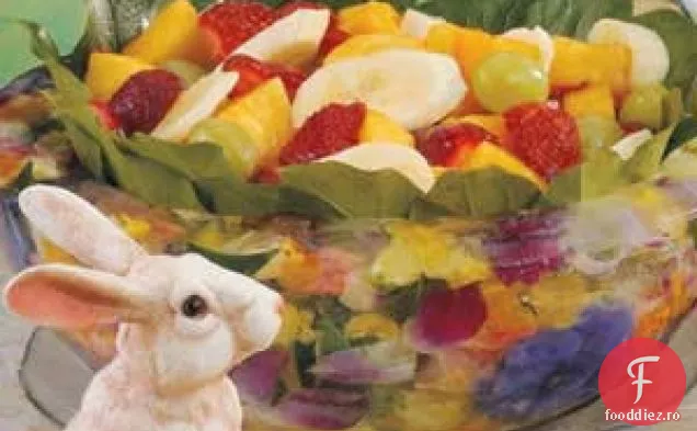Salată de fructe cu sos de semințe de Mac