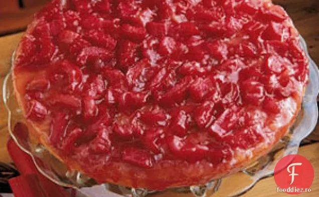 Tort Cu Rubarbă Cu Susul În Jos