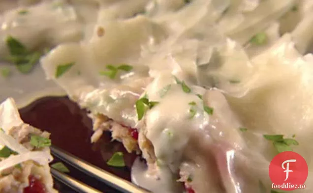 Ravioli de curcan și afine