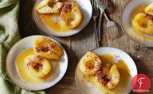 Pere prăjite cu aragaz cu Dulce de Leche