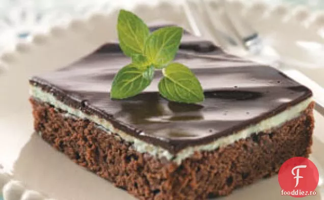 Brownies Cu Strat De Mentă Makeover