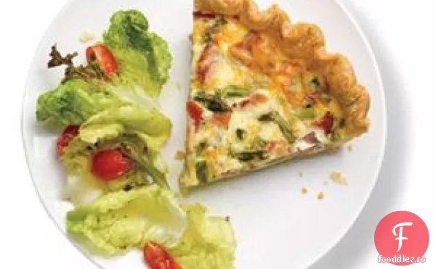 Quiche Cu Șuncă Și Sparanghel