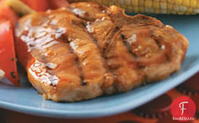 Cotlete de porc glazurate pentru 2