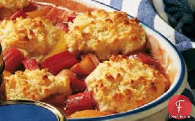 Cobbler De Piersici De Rubarbă