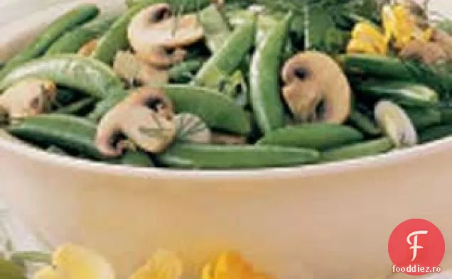 Snappy Peas ' n ' ciuperci