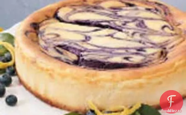 Prăjitură Cu Brânză Swirl Cu Afine
