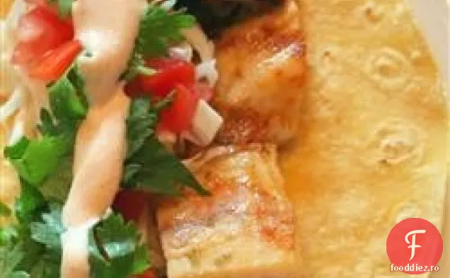 Tacos de pește la grătar cu sos de tei Chipotle