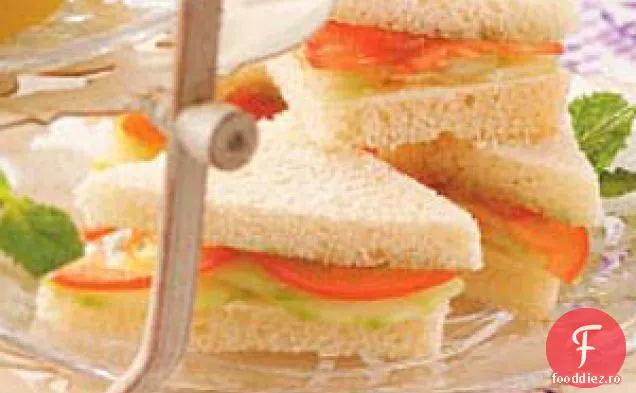 Sandvișuri Cu Castraveți De Mentă