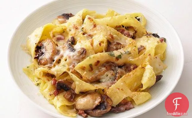 Pappardelle De Ciuperci Cu Brânză