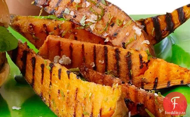 Cartofi dulci la grătar cu Lime și coriandru