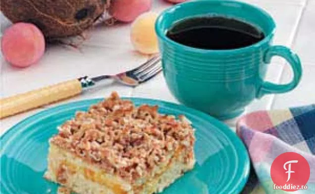 Tort De Cafea Cu Nucă De Cocos Cu Caise
