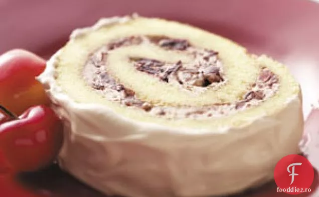Rulou De Tort Cu Cireșe De Ciocolată