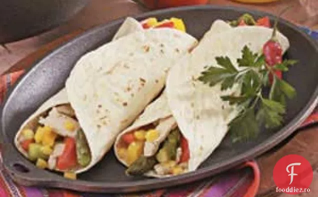 Fajitas De Pui Cu Sparanghel