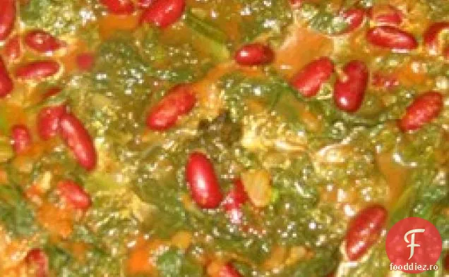 Curry de muștar verde cu fasole