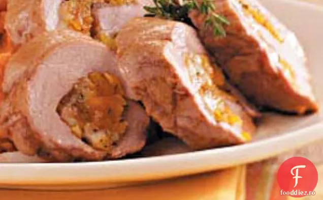 Filet De Porc Umplut Cu Caise