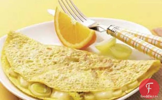 Omletă de praz și Brie