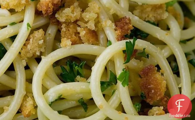Spaghete Cu Sos De Vin Cu Pesmet De Usturoi