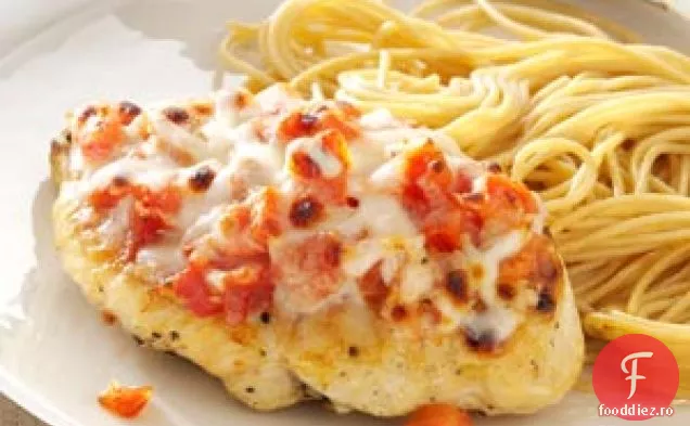 Bruschetta-Pui Cu Vârf Și Spaghete