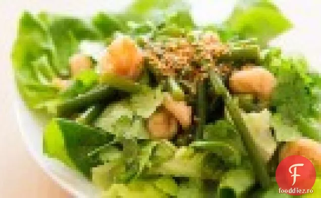 Salată De Scape De Usturoi Cu Creveți