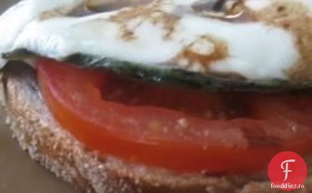 Sandwich Cu Mozzarella Cu Față Deschisă
