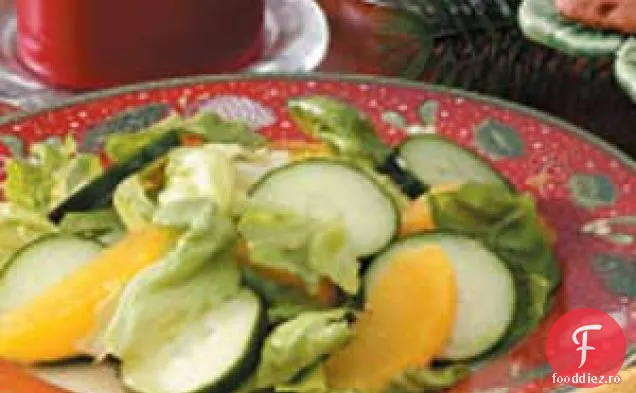 Salată De Salată De Portocale Și Castraveți