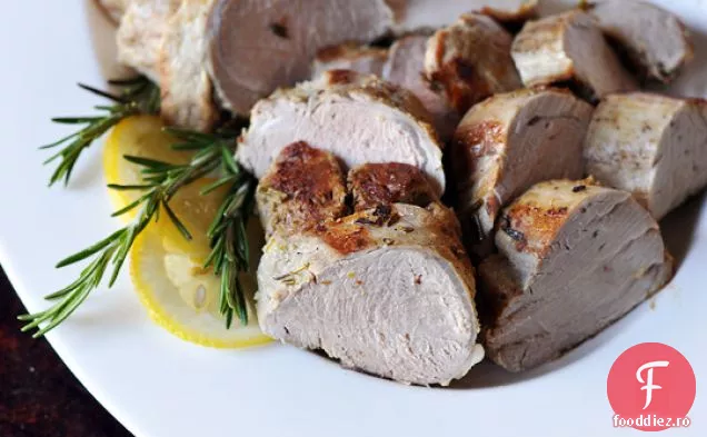 Filet De Porc Prăjit Cu Usturoi Și Ierburi