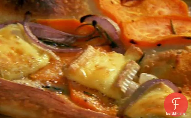 Cartofi dulci și pâine plată Brie