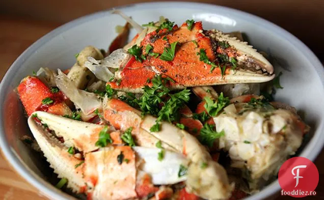 Crab De Usturoi Portocaliu Prăjit