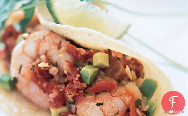 Tacos Cu Creveți Usturoi