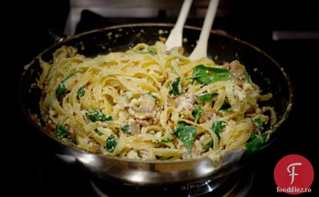 Fettuccine De Ricotta Cu Ciuperci