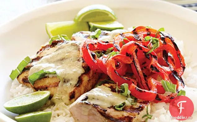 Mahimahi cu Curry verde Thailandez