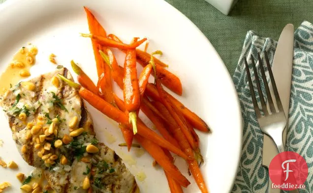 Mahimahi cu sos de vin alb cu ierburi