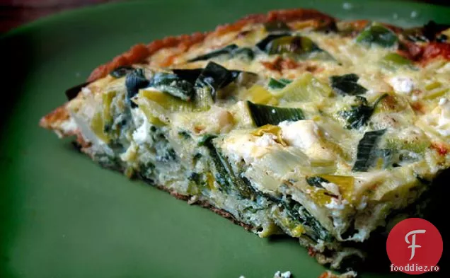 Frittata De Lămâie Cu Praz Și Brânză De Capră
