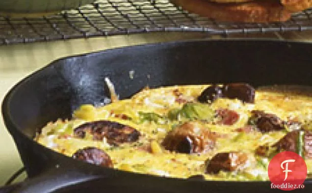 Frittata De Șuncă Și Praz