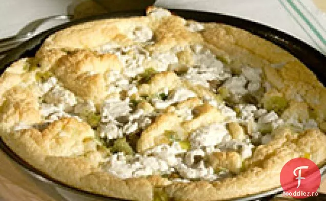 Frittata Suflată Cu Praz, Roșii Și Brânză De Capră