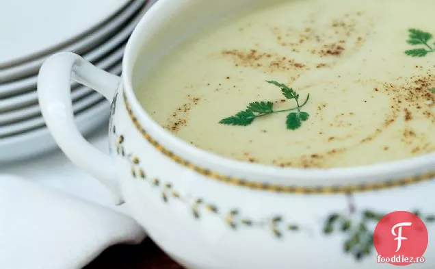 Supă cremoasă de praz și cartofi