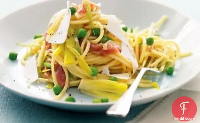 Paste Cu Praz, Mazăre Și Prosciutto
