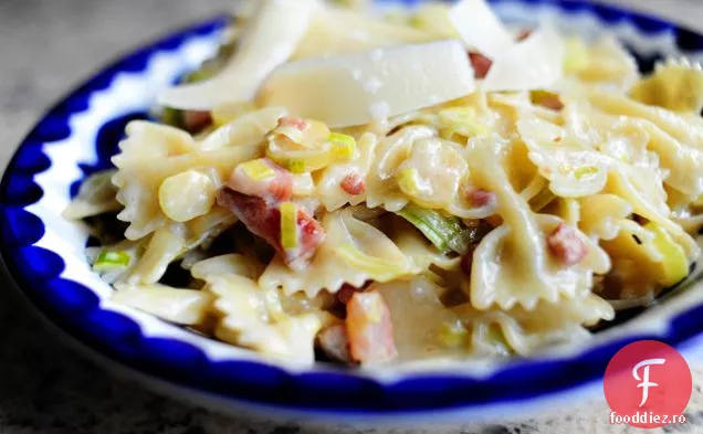 Paste cu Pancetta și praz