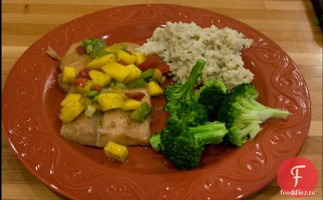 Teriyaki Mahi Mahi cu Mang-o-atât de delicios Salsa