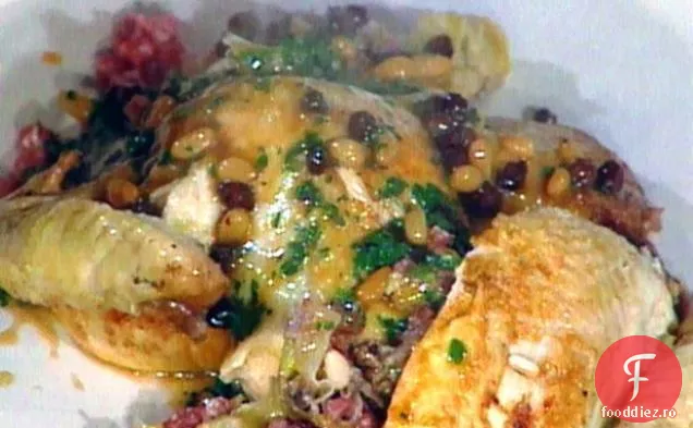 Pui umplut cu praz (Pollo Imbotito ai Porri)