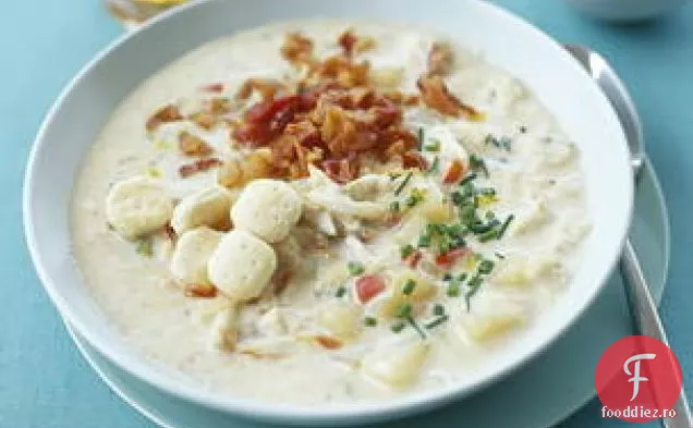 Chowder De Slănină, Cartofi, Praz Și Crab