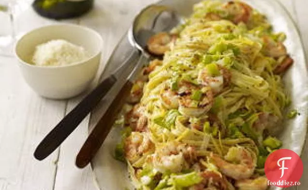 Linguină Leeky Cu Creveți