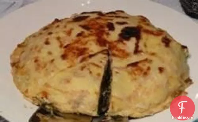 Crêpă cu spanac și vinete "Toc"