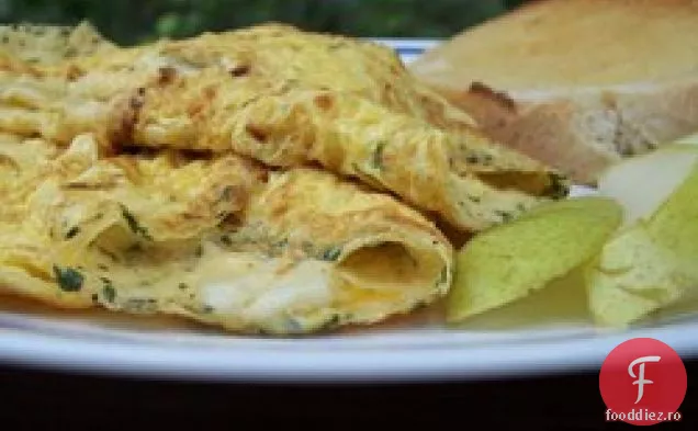 Rulă de omletă egipteană cu brânză feta
