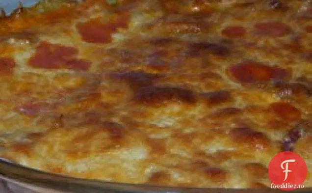 Coacetă cu mămăligă cu dovlecei de vară italian